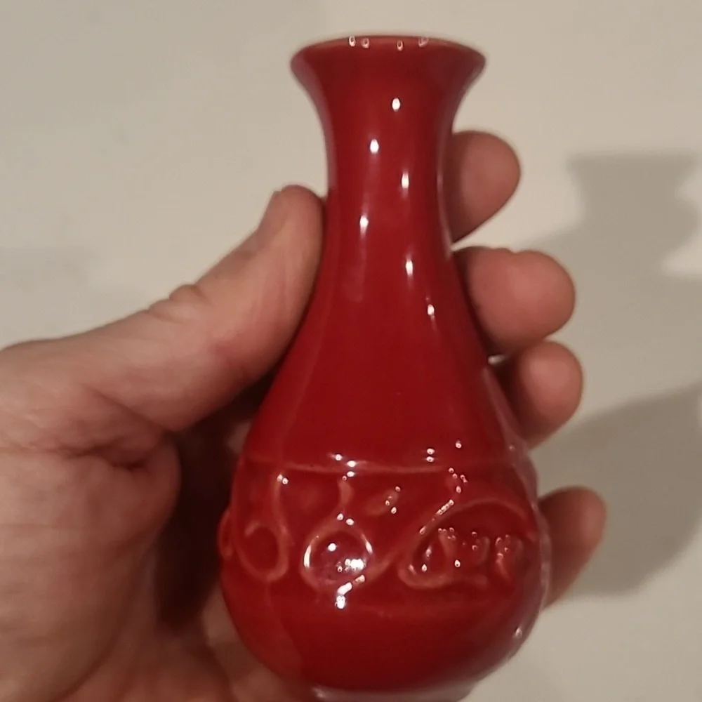 Single Mini Red Vase